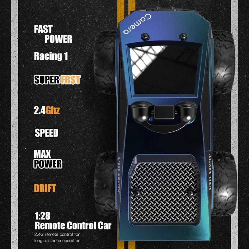 KF29 128 RC Car With Camera 24G APP Control High-Speed Racing Car For Tesla Truck Drift Remote Control Car Electric Kids ToyW251125 - view 5