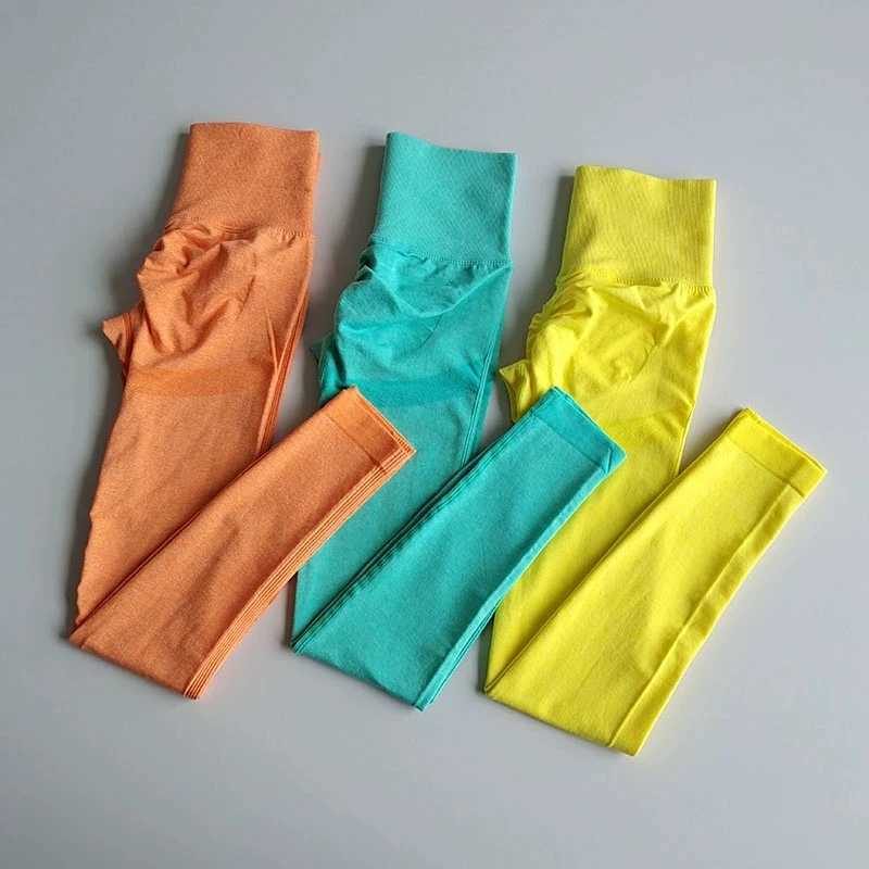 Womens seamless yoga pants gym clothing high waist exercise leg pushing slow jogging fitness leg exerciseC250425