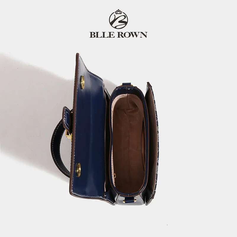 Designer Bag Fashionable Retro Blue Color New Elegant Women Handbag Shoulder Satchel Ladies Commuter Bag