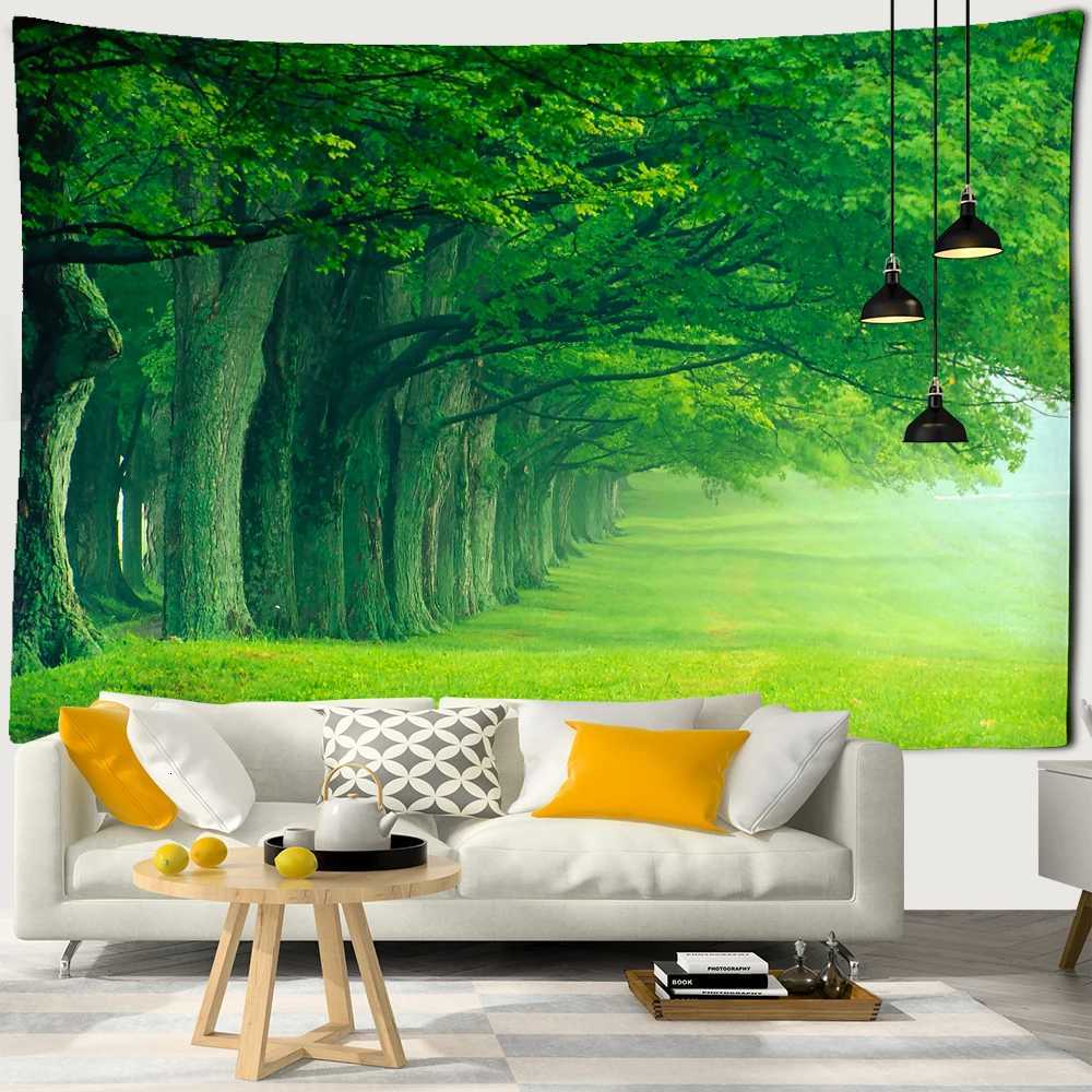 Beautiful Natural Forest Printed Large Wall Tapestry Cheap Hippie Wall Hanging Bohemian Wall Tapestries Mandala Wall Art DecorM251125