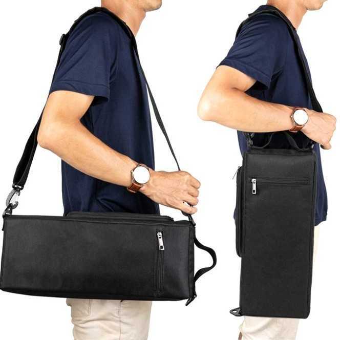 Athletico Golf Cooler Bag Soft Sided Insulated Cooler Holds a 6 Pack of Cans or Two Wine Bottles Black J2509301