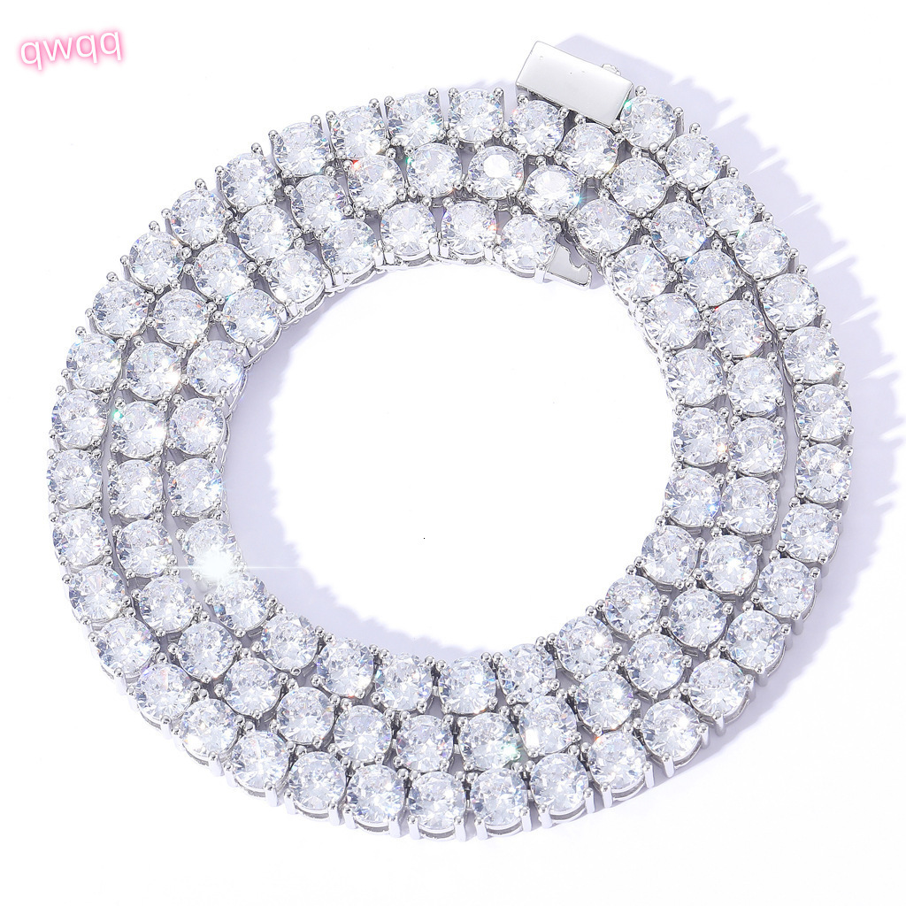 BES 3mm 4mm 5mm Custom Hip Hop 925 Sterling Silver VVS Moissanite Diamond Hip Hop Jewelry Necklace Iced Out Tennis Chain