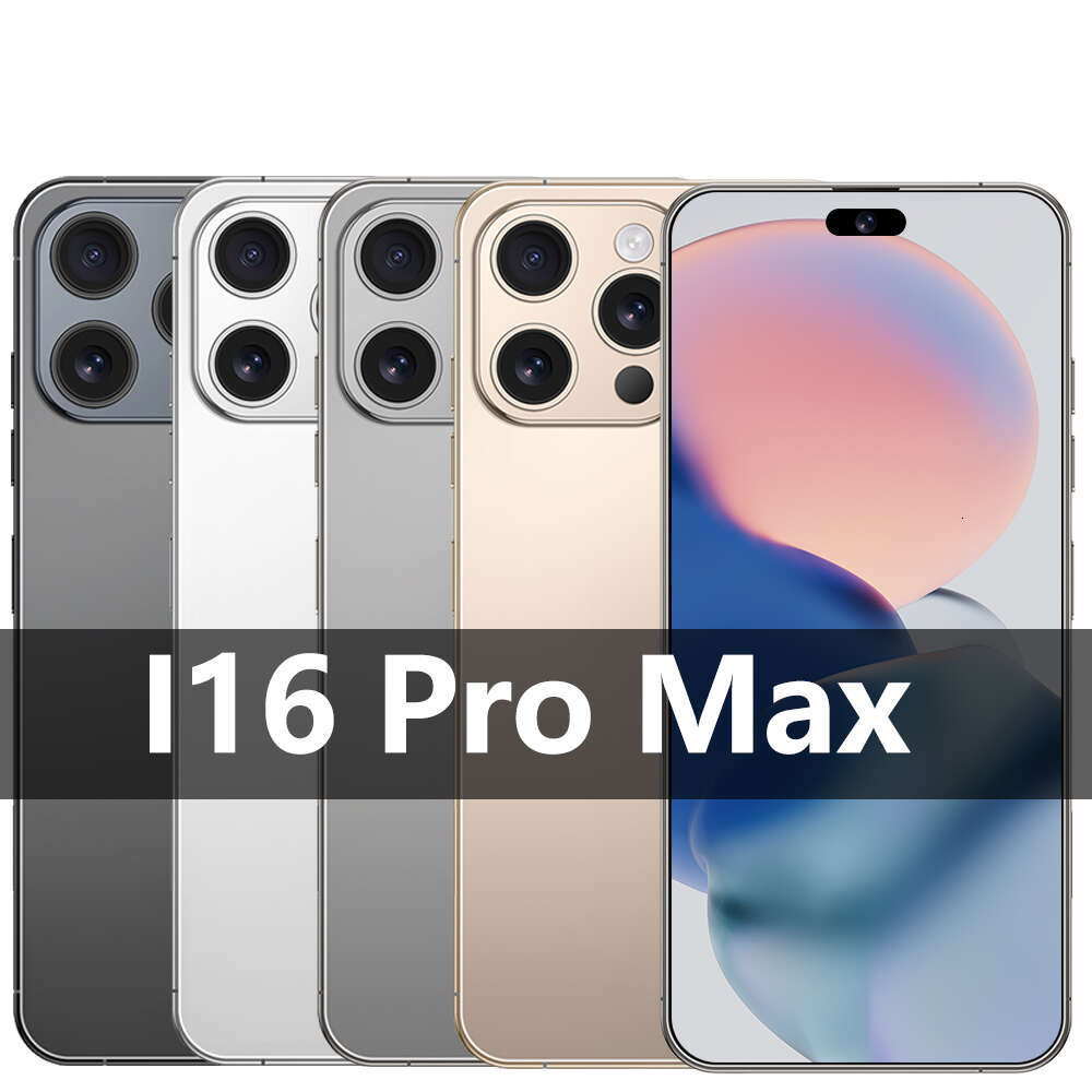 2025 New Original Smartphone I16 Pro Max 7.3 inch Full Screen 16GB+1TB 5G Dual SIM Card Cell Phone 8000mAh Mobile Phones Global Version Multi-Language
