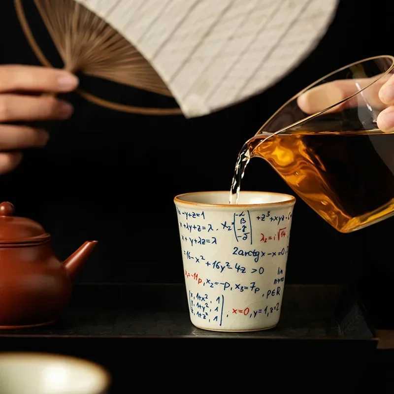 120ML Espresso Cup Mathematical Chemical Physical Formula Patterns Ceramic Tea Cup Porcelain Coffee Mug Drinkware Y251125