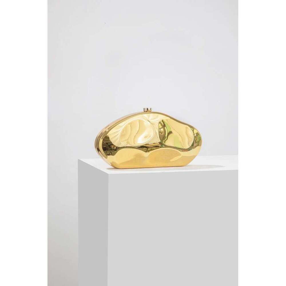 Designer Bag 2025 Fashion Acrylic Egg Shape Clutch For Wonen Gold Sier Evening Party Bag Shinny Metal Box Shoulder Crossbody Bags2024 Luxury Bag