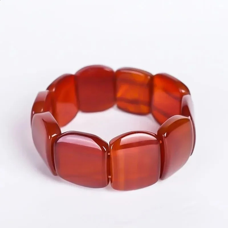 Mens and Womens Natural Onyx Chalcedony Bracelet 250424