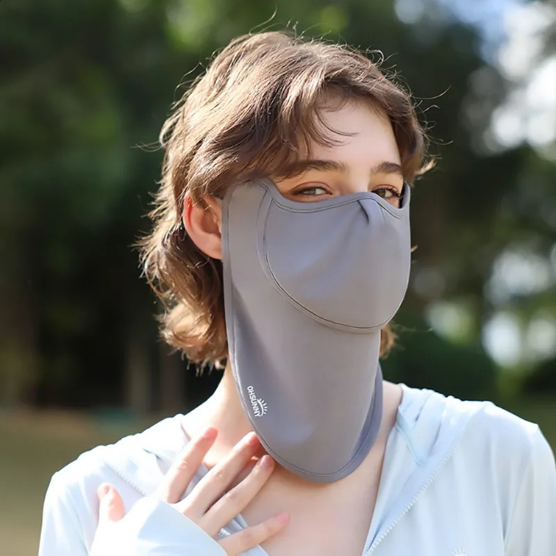 OhSunny Face Mask Protector Anti-UV Women Summer Sun Protective Scarf with Neck UPF2000 Soft Breathable Washable for Outdoors 250424