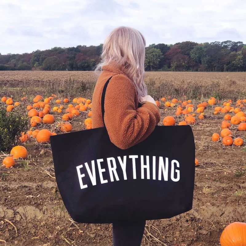 Environmentally friendly shopping handbag weekend travel handbag canvas shopping bag womens large capacity shopping shoulder bag reusable W250421