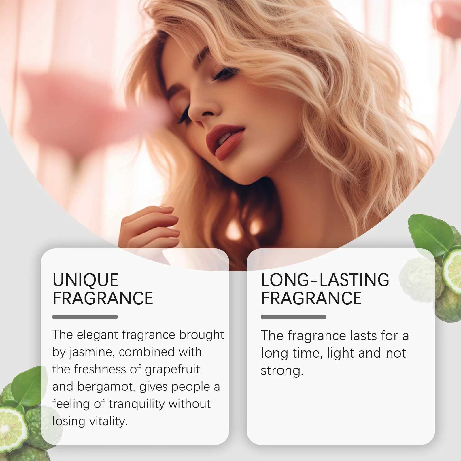 Roxelis Refreshing Bergamot Perfume Natural Fragrance Portable Bergamot Elegant Fragrance Perfume Spray C251125