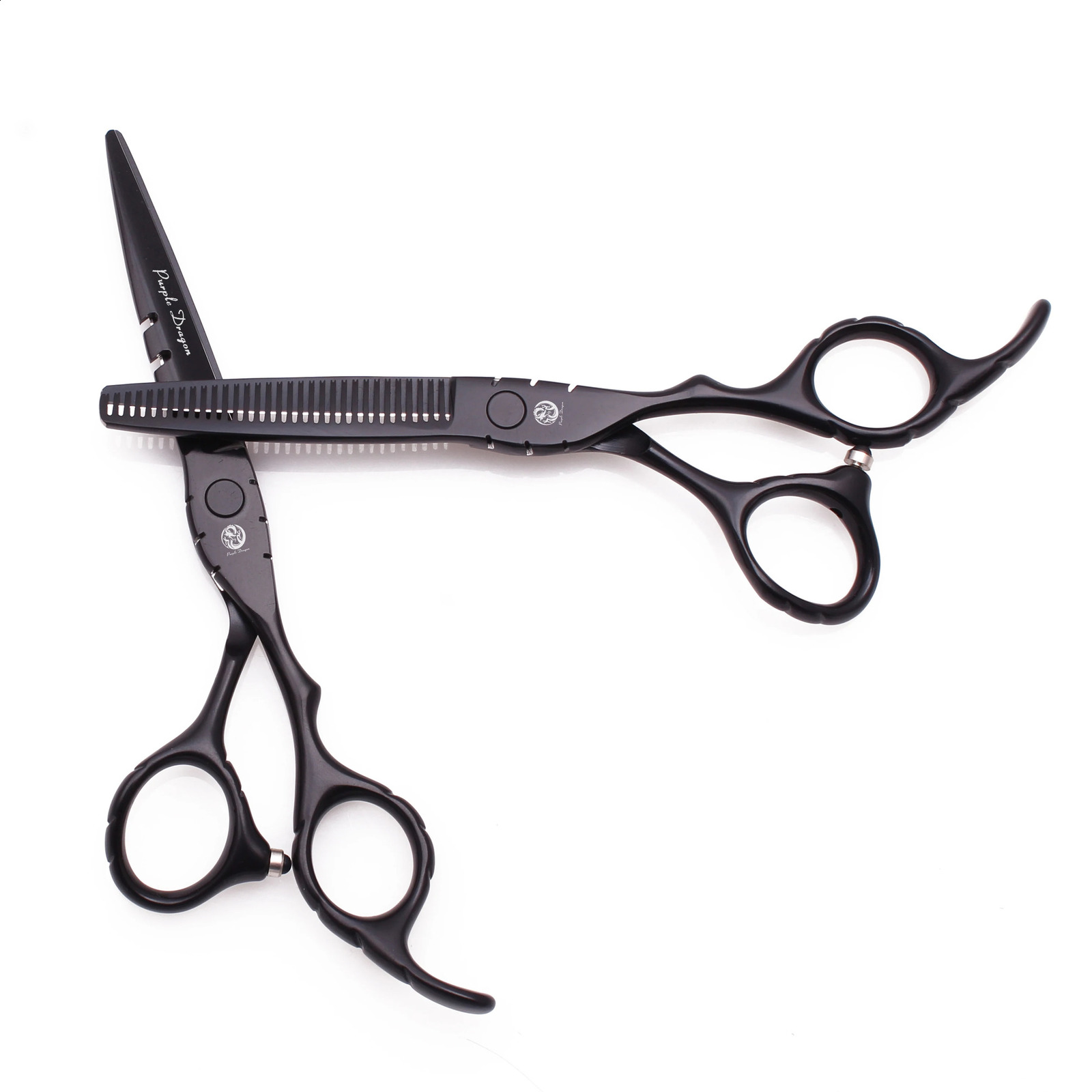Hair Scissors 5.5 6 Purple Dragon Stainless Professional Hairdressing Scissors Thinning Shears Hair Scissor Drop Z1010 250424