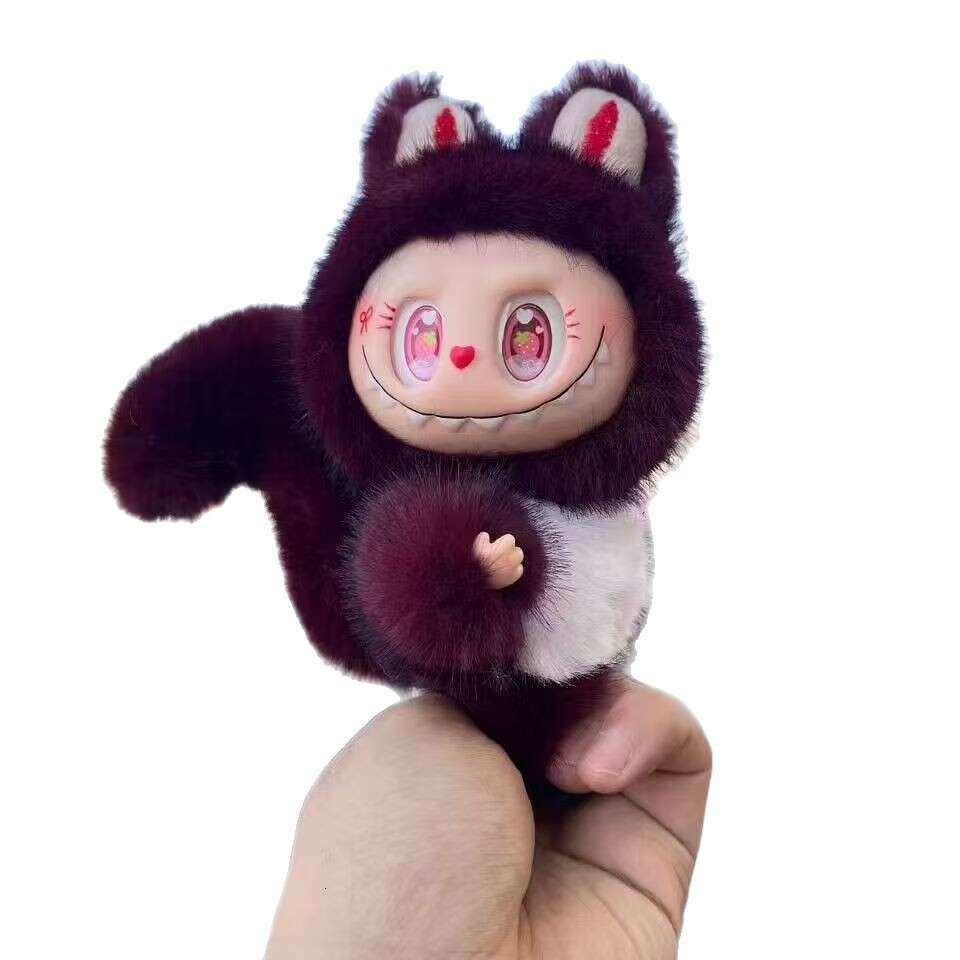 Labubu Plush Little Squirrel Reborn Naked Plushie Keychain Cartoon Vinyl Doll Machine Wholesale Trendy Toy
