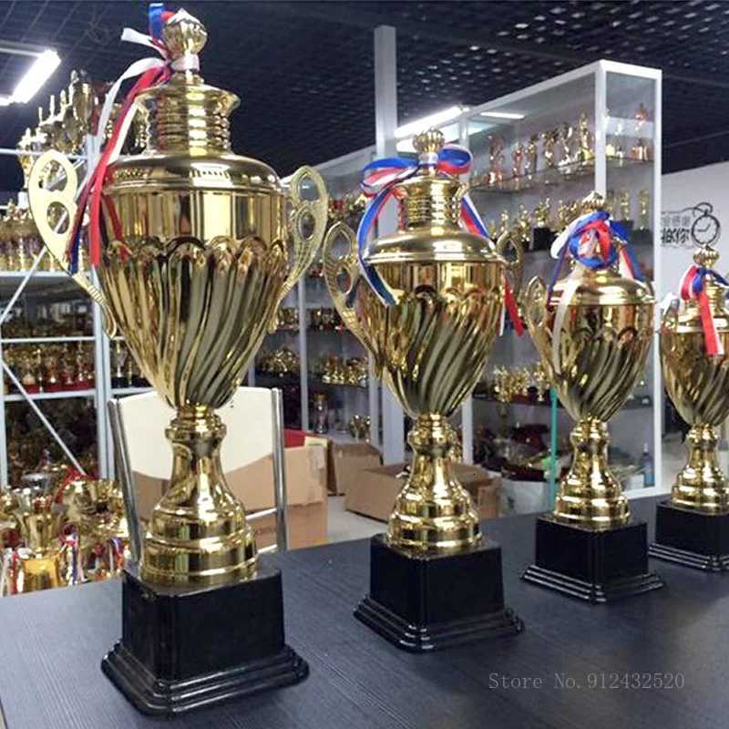 Customized Metal Trophy Large and Commercial Football and Basketball Souvenir Universal Big Trophies Souvenir Cup 1PcW251125