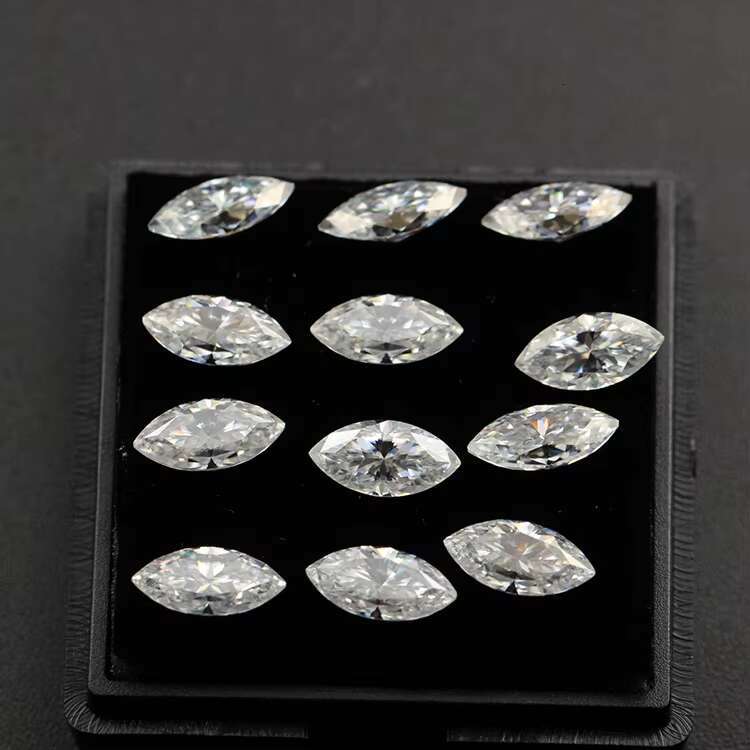 YuyingGems Full Size In-stock Marquise Cut DEF Color VVS Moissanite Loose Diamond Gemstone