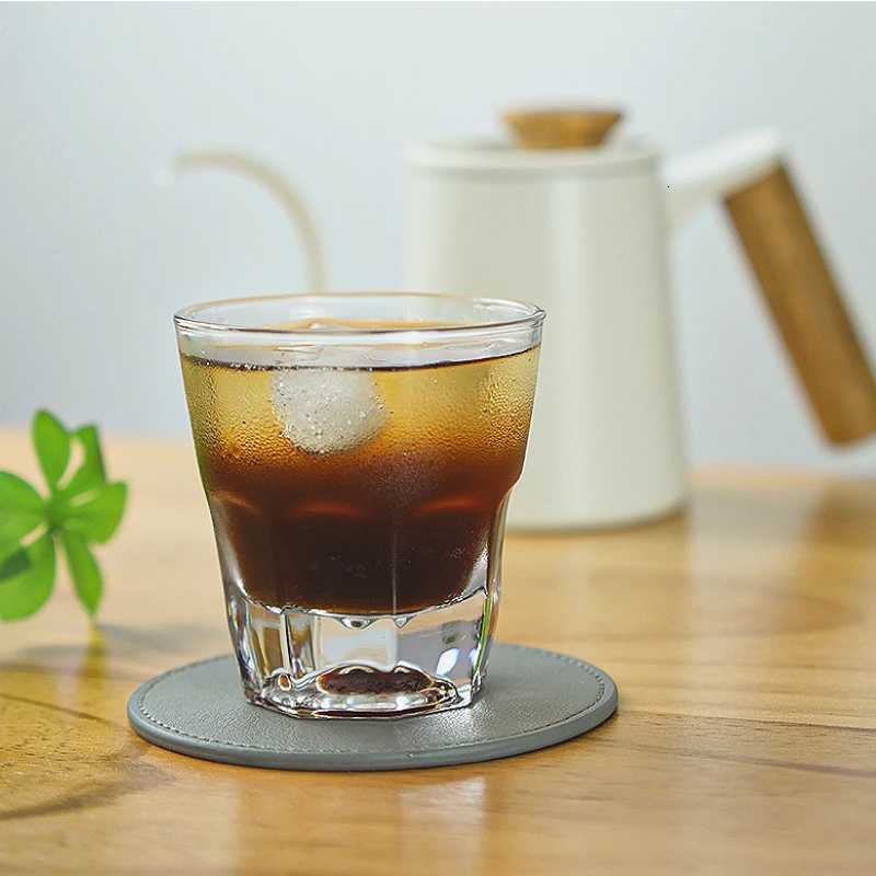 240ml/145ml Thick Bottomed Whiskey Glass ic Beer Glass Thick Bottomed Itan Espresso Glass Coffee Mug Drinking Glasses Y251125