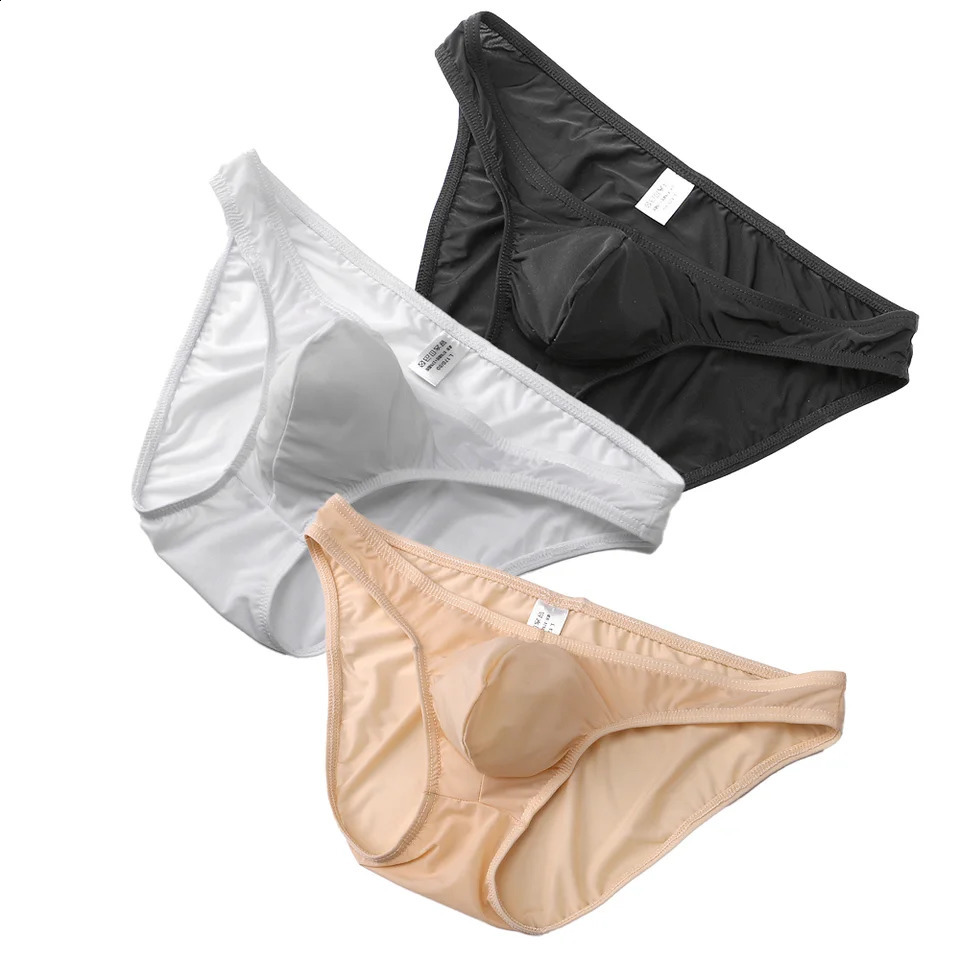 2 mens fashionable dresses bikini swimsuit ice silk relay breathable comfortable stretchable fast drying sexy thong underwear 250417