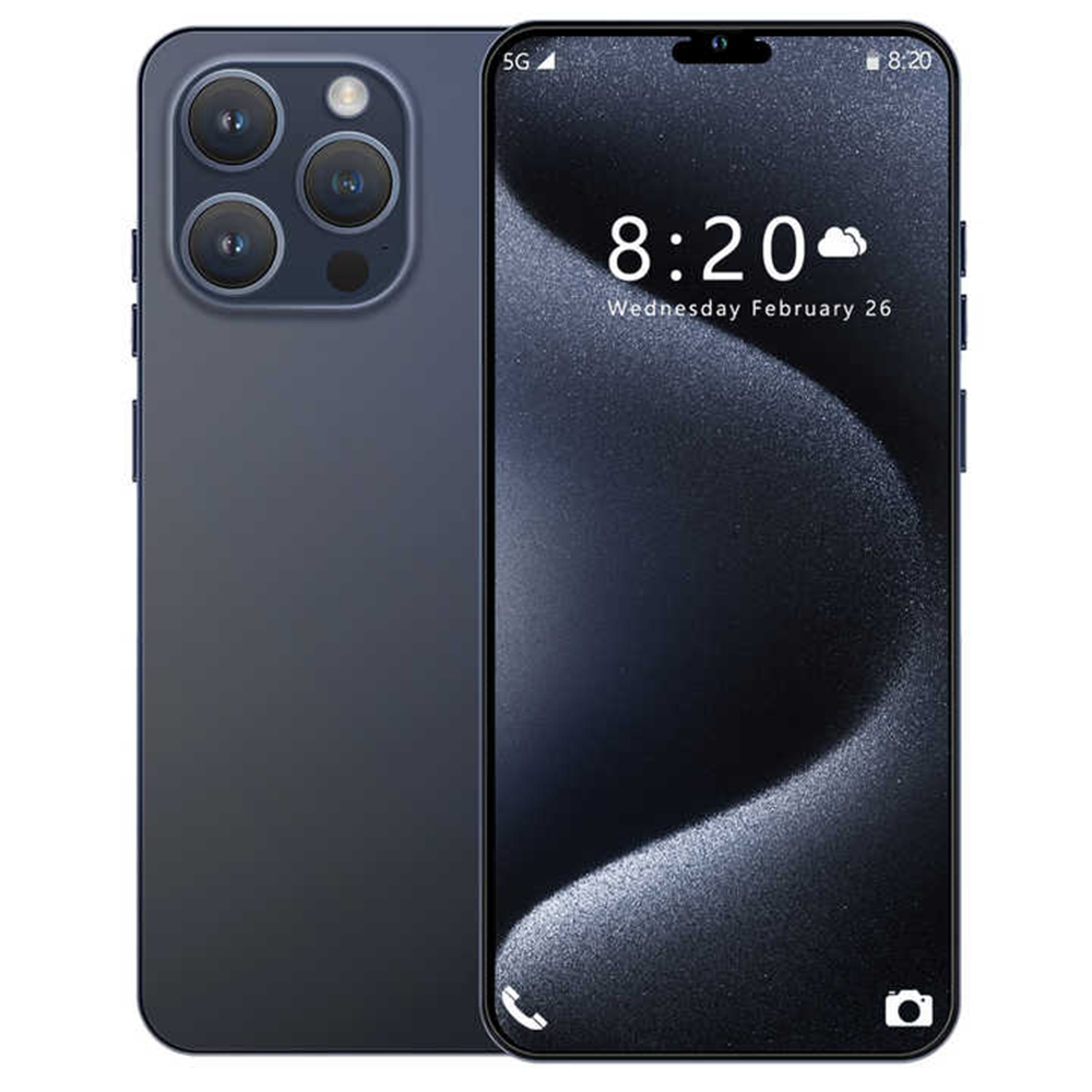 I15 Pro Max Android Smartphone 7.6-inch HD Screen Android 14 ,Snapdragon 8 Gen 3 CPU,12GB Ram+512GB Rom,5G Dual-Sim Phones,72MP+108MP Camera Pixels,78