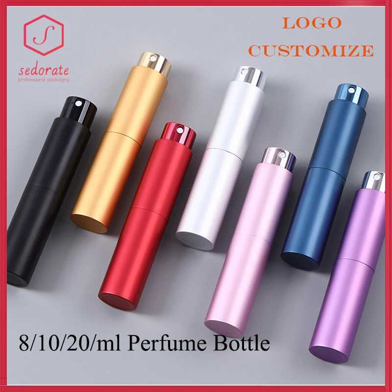 5/10/20/50pcs Aluminum Glass Perfume Spray Refill Bottle 8ml 10ml 20ml Travel Atomizer Cosmetic Container 70801 C251125
