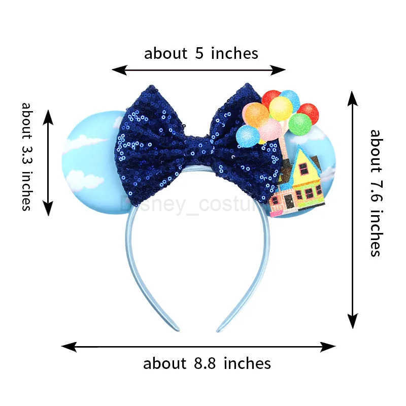 Disney Mickey Mouse Ear Headband Female Headband Childrens Party Hair Accessories Disney Pixar Girls Headband Bow Hair X250425