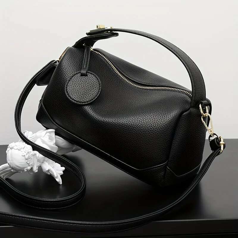 Designer Bag 1Pc Minimalist Solid Color Boston Bag With Multi-Pocket Design Lightweight Crossbody Handbag For Women
