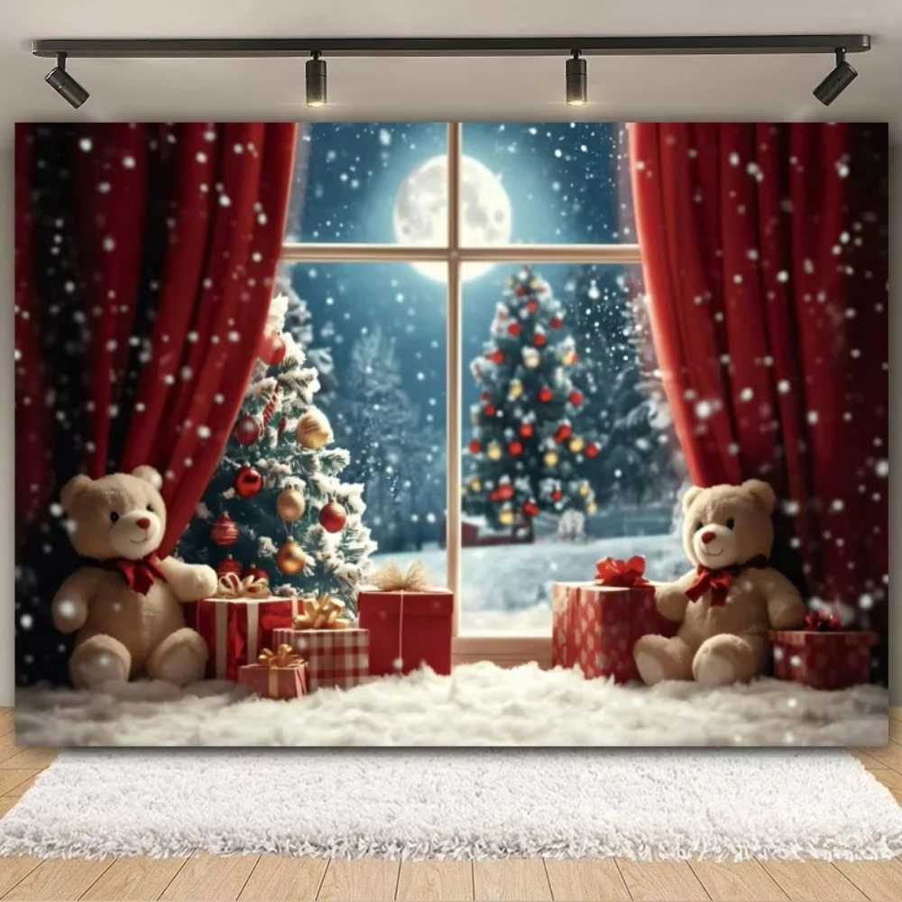 Vintage farmhouse Christmas background home holiday Christmas decoration tapestry wall hanging fast shipping anti fadingM251125