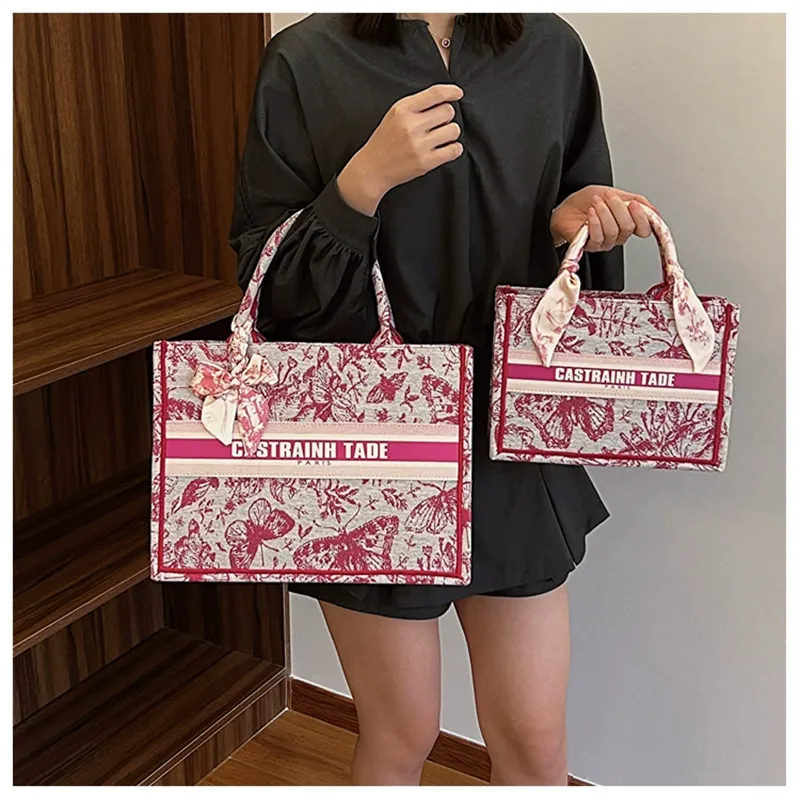 designer shoulder bags casual handbag fashionable tote for women 2025 new style pink