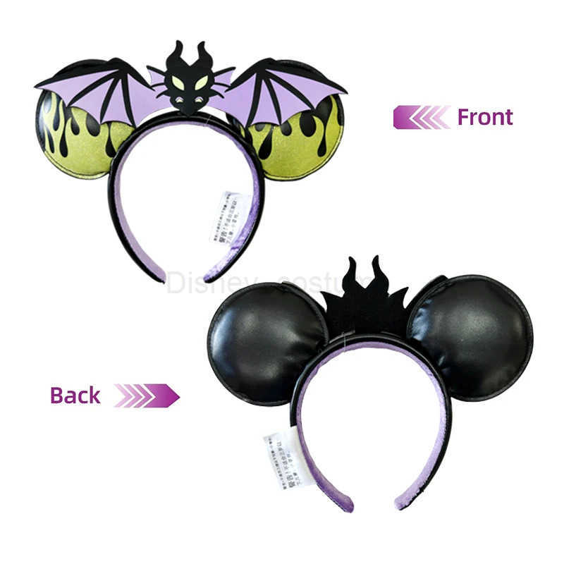 Disney Mickey Mouse Headband Disney Minnie Ears Princess Series PU Leather Headband Childrens Toy Decoration X250425