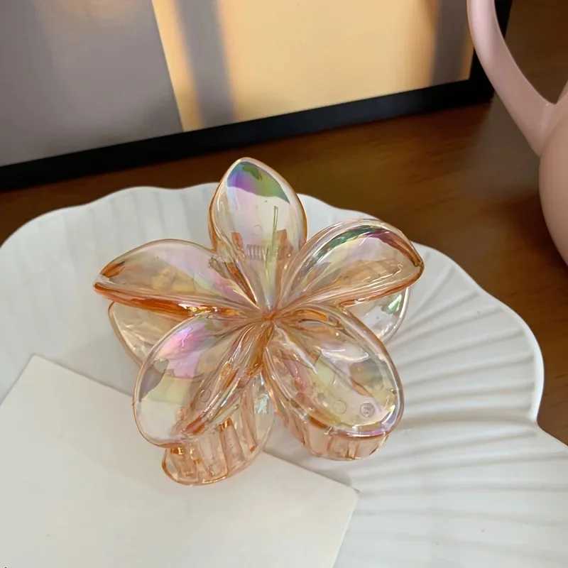 1 Fashion Statement Elegant Flower Clip Set - Large Solid Plastic Flower Clip Perfect for Styling and Hair CareT250425