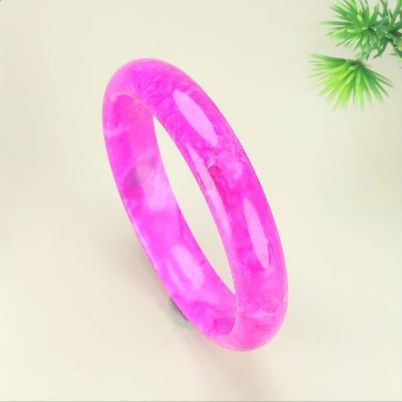 Stylish Ethnic Style Cherry Blossom Powder Bracelet Holiday Gift 250424