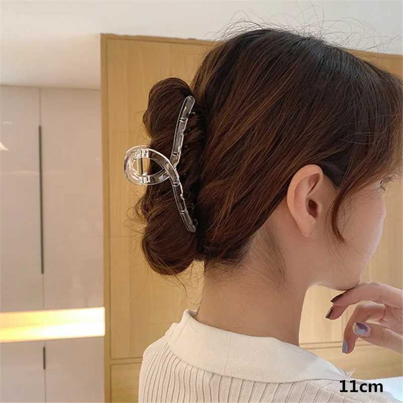 Kshmir new styling with large beads acrylic hair clip makeup hair styling for women pearl hair accessoriesT250425