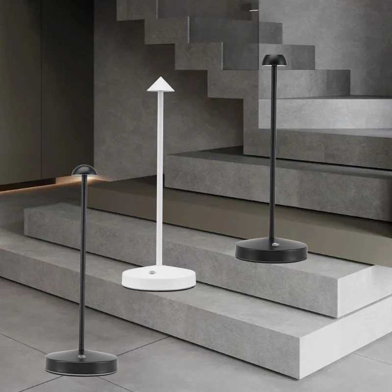 Rechargeable Table Lamp Creative Dining Touch Led Hotel Bar Coffee pro Table Lamp Lampada Da Tavolo Decorative Desk LampM251125