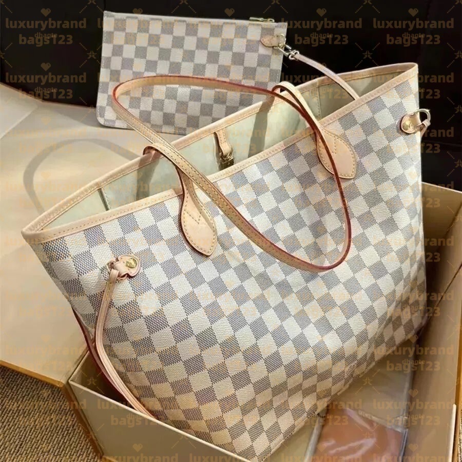 2pcs High qualitys Women bags Luxurys Handbags Ladies Designer Composite Bags Lady Clutch Bag Shoulder Tote Female Purse Wallet Handbag MM Size 40156/M40995