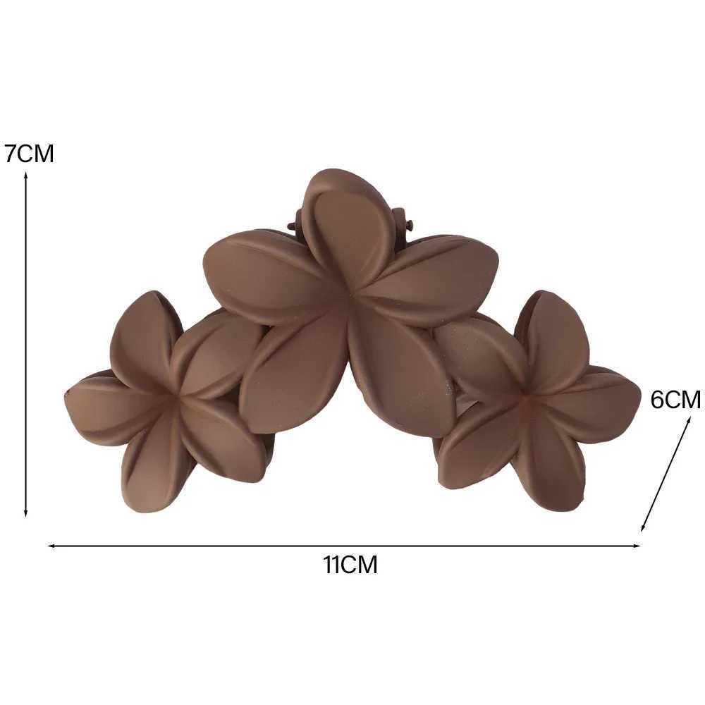 Korean Fashion Gradient 12cm Womens Flower Hair Clip Sweet Hair Clip Crab Clip Bucket Hawaiian Hair AccessoriesT250425