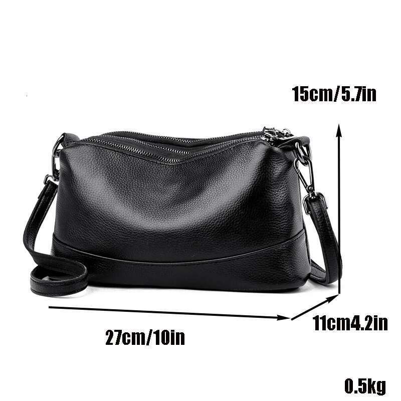 Designer Bag Fashion Shoulder For Women Messenger Ladies Versatile Genuine Leather High-Capacity Crossbody Bags Zipper Female Bag