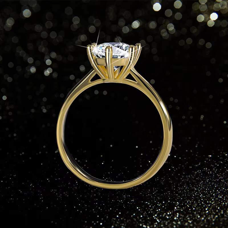 925 Silver Moissanite Ring Simple and Stylish Suitable for Valentines Day Mothers Day Wedding Party Jewelry Gift