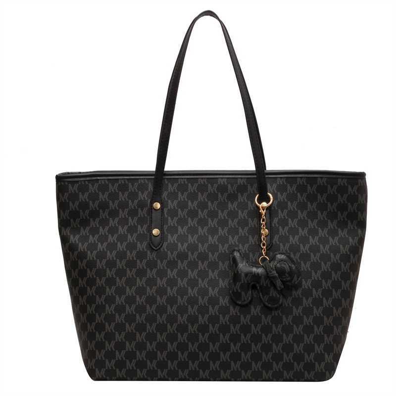 New Womens High Quality Large Capacity Womens Handbag Shoulder Womens Black Handbag High Quality Casual Handbag Sac Y250320