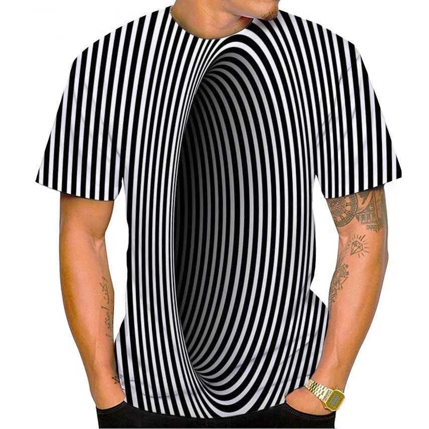 New Dizzy Fashion 3D Printed Mens Casual Hip Hop Cool T-shirt Dizzy Hypnosis Unisxe Fun Short Sleeve T-shirt Men/Womens Top W250425