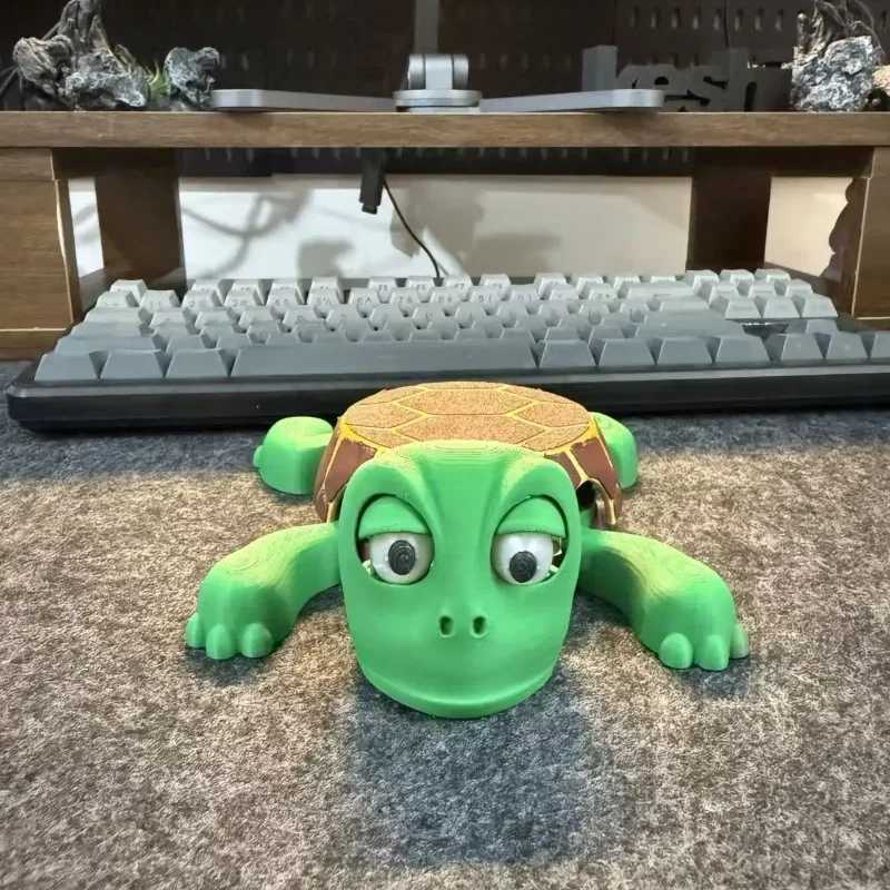 3D printed quirky turtle roller coaster panic turtle insulated roller coaster decoration pressure relief fun Bugsy doll cup base decoration X250425