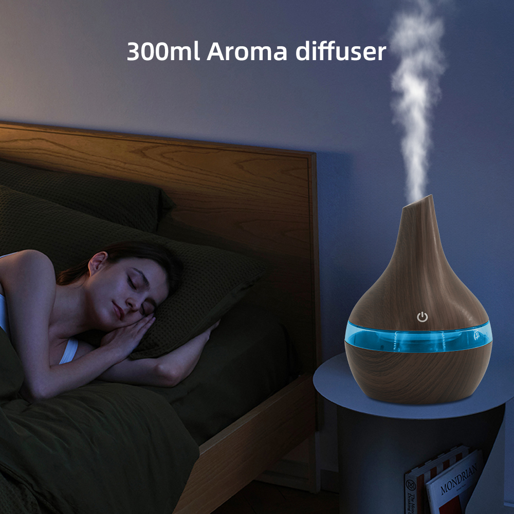 NEW 300ml USB Humidifier for Bedroom, Office Aromatherapy Diffuser with Essential Oils, Ultra Quiet Personal Cool Mist Maker