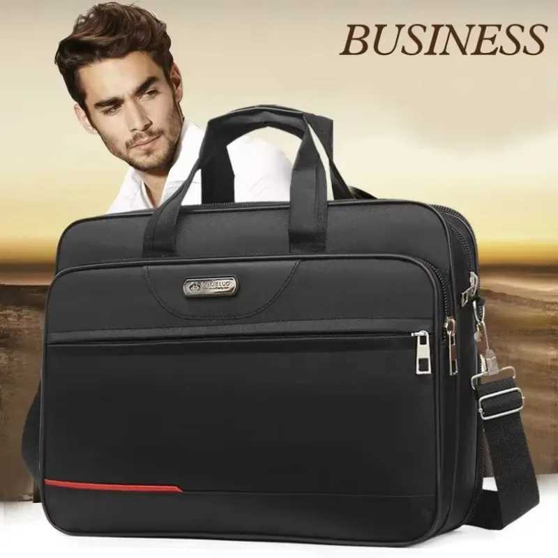 Oxford Cloth Laptop Bags Men Large Capacity Briefcase Business Travel Shoulder PouchT251125