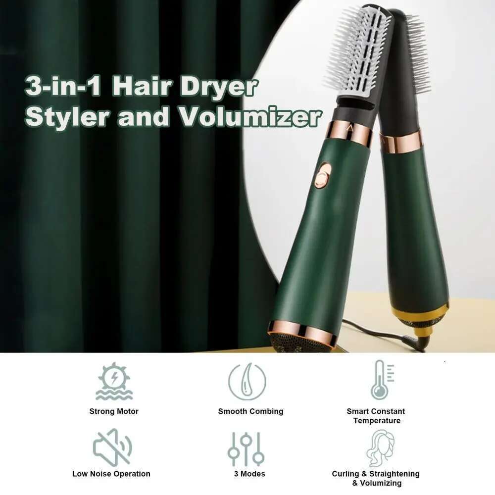 3-in-1 Tool with 110000 RPM Air Brush, Negative Ion Care Dryer, Multifunctional Hair Styling Comb for Blow Dry