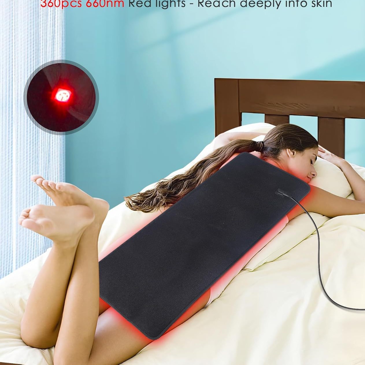 2025 New Red Light Therapy Pads LED 660 850NM near Infrared Whole Body Treatment Large Pads for Home Use