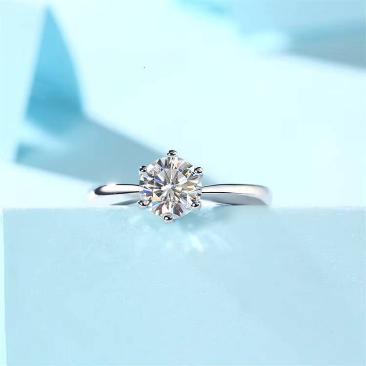 Classic Minimalist 18K Gold Engagement Ring Adjustable S925 Silver Matching Moissanite Ring for Couples for Women