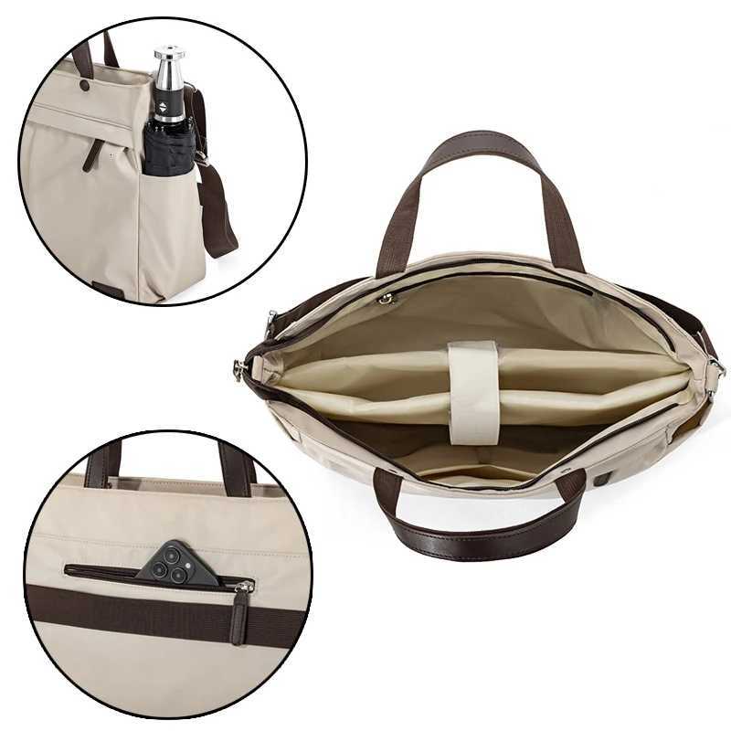 Laptop Bag Nylon casual womens laptop bag daily commuting briefcase lightweight womens single-shoulder bagT251125