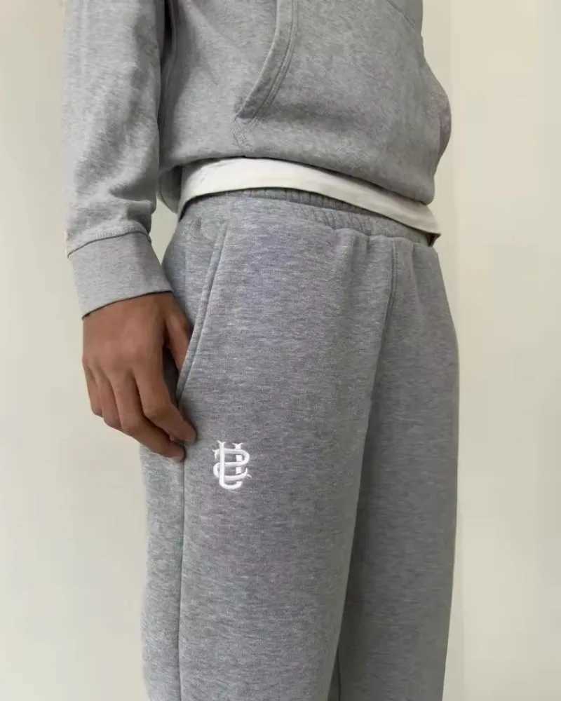 Y2K letter zipper hoodie mens Harajuku fashion letter embroidery pants retro super large hooded sweater zipper 2-piece set M250425