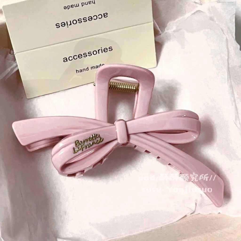 2PCS Korean flower bow hair clip womens non slip hair clip ponytail headband accessories giftT250425