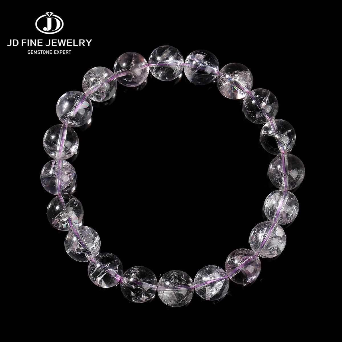 JD Natural Astrist Amethyst Bead Strand Bracelets Women Luxury Crystal Reiki Healing Energy Stretch Bracelet Female Party Gifts J251125