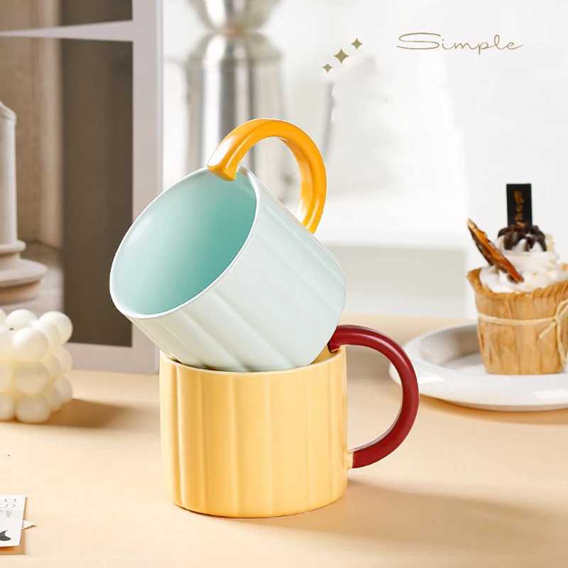350ml Simple Ceramic Mug Nordic Style Creative Cute Water Cup Home Coffee Breakfast Cup Tea Milk Cup Send Friends Gift Y251125