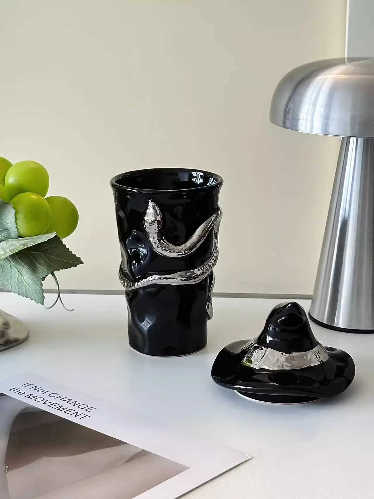 Sliver Snake Ceramics Mugs Coffee Mug Milk Tea Office Cups Drinkware the Best birthday Gift Y251125