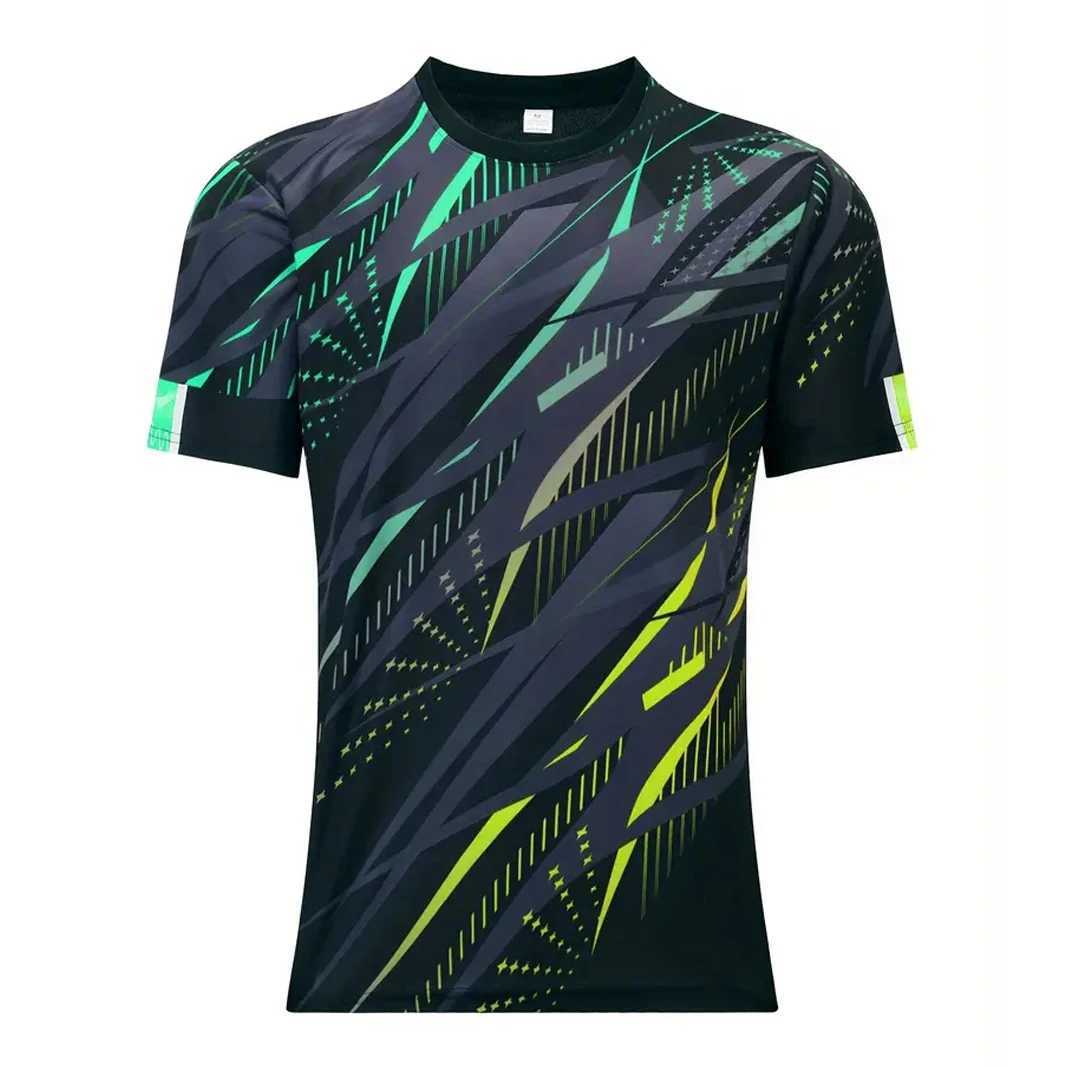 Leisure and fitness clothing summer short sleeved mens T-shirt fashionable printed street ultra-thin outdoor sportswear W250425