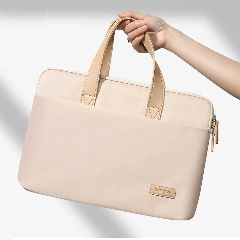 Waterproof Brand Laptop Bag 13141516 InchLady Man Shoulder Messenger Case For MacBook Air Pro Notebook PC Handbag BriefcaseT251125